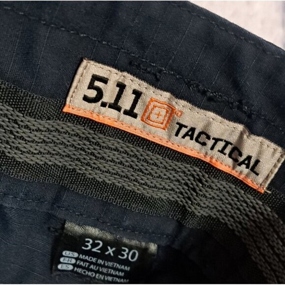 5.11 Tactical Mens Pants Cargo Ripstop Navy Size 32x30 - Picture 7 of 13